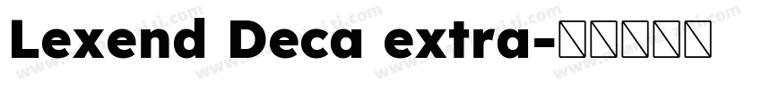 Lexend Deca extra字体转换